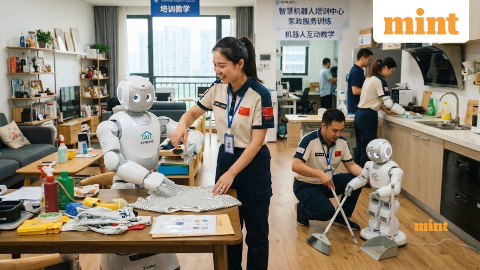 Workers in China are teaching robots everyday chores, earning ₹57,000 monthly by folding clothes, sweeping floors, more — Mint India, Atlanta Technology news